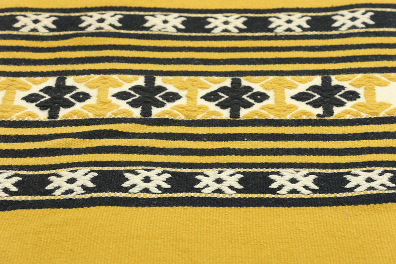 1 x 4 Vintage Yellow Greek Kilim Rug 78796