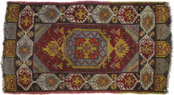 2 x 3 Antique Turkish Oushak Rug 21693