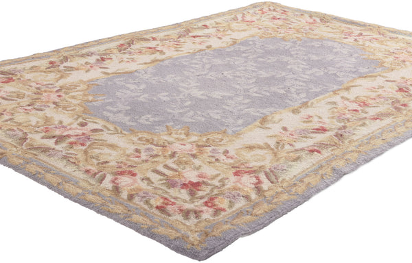 3 x 5 Vintage American Floral Hooked Rug 78552