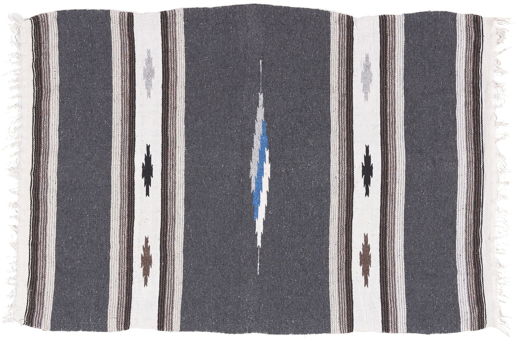 4 x 6 Vintage Mexican Serape Kilim Rug 78551 – Babaee Rugs