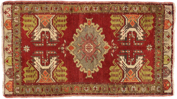 2 x 3 Vintage Turkish Yastik Rug 50783