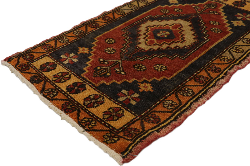 2 x 3 Vintage Turkish Yastik Rug 50935
