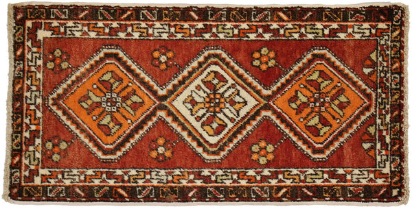 2 x 3 Vintage Turkish Yastik Rug 50951