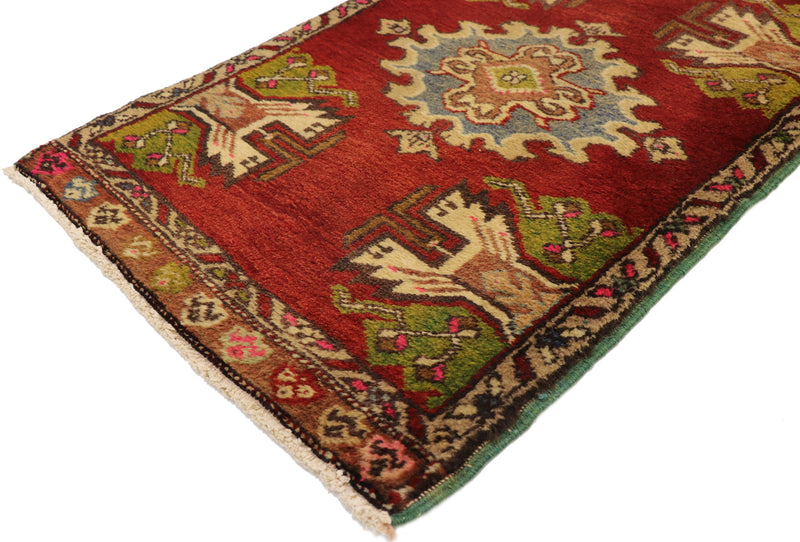 2 x 3 Vintage Turkish Yastik Rug 50980