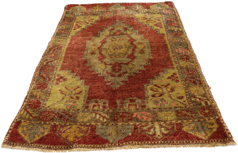 2 x 3 Vintage Turkish Yastik Rug 51412
