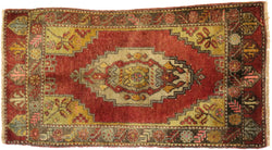 2 x 3 Vintage Turkish Yastik Rug 51462