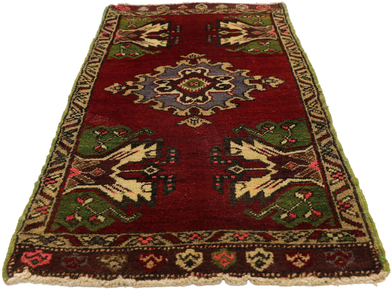2 x 3 Vintage Turkish Yastik Rug 51470