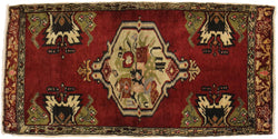 2 x 3 Vintage Turkish Yastik Rug 51477