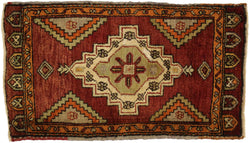 2 x 3 Vintage Turkish Yastik Rug 51480
