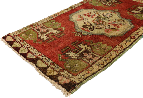 2 x 4 Vintage Turkish Yastik Rug 51485