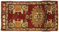 2 x 3 Vintage Turkish Yastik Rug 51494