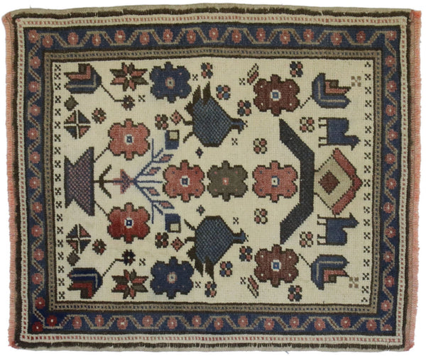 2 x 2 Vintage Turkish Oushak Rug 53642