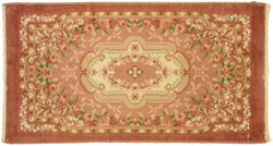 2 x 4 Vintage Machine-Made Aubusson Rug 71037