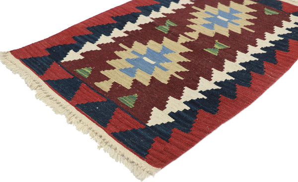 2 x 3 Vintage Persian Shiraz Kilim Rug 77910