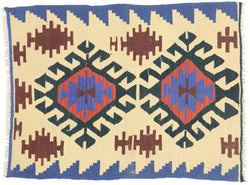3 x 4 Vintage Persian Shiraz Kilim Rug 77916