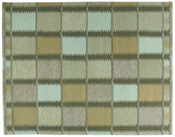 Olive flatweave rug