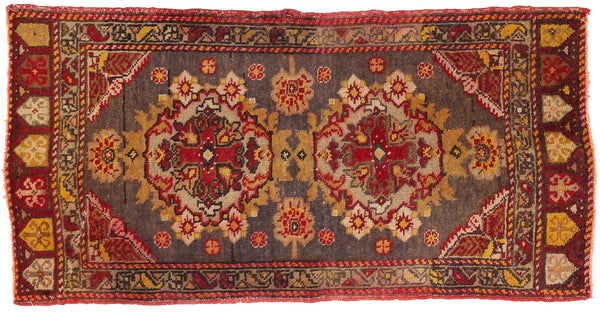 2 x 3 Vintage Turkish Yastik Rug 51200