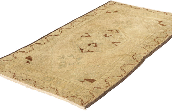 2 x 4 Vintage Turkish Yastik Rug 50709