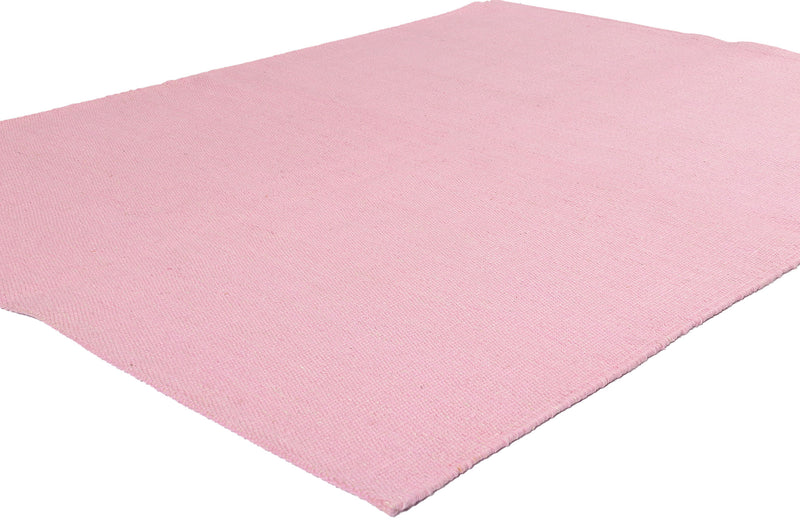 Solid Pink Kilim Rug