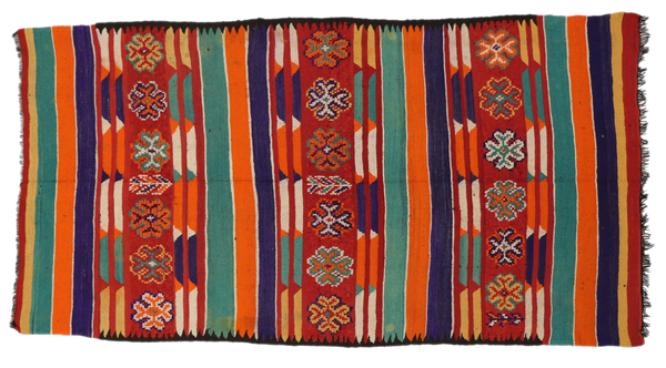 6' x 11'5" Vintage Moroccan Kilim