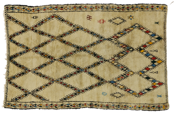 7 x 10 Vintage Beni Ourain Moroccan Rug