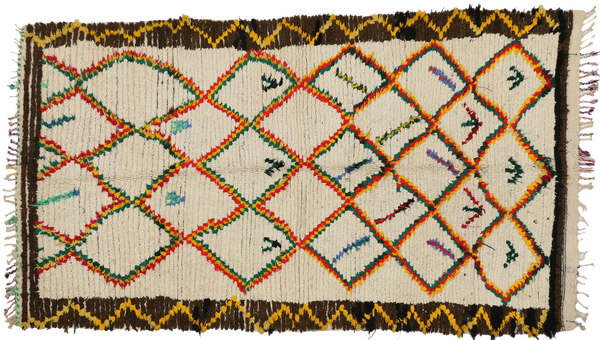 5 x 8 Vintage Moroccan Azilal Rug