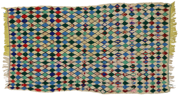 3'9" x 6'6" Vintage Moroccan Rug