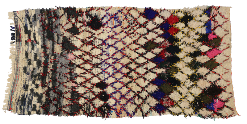 4'10" x 9'2" Vintage Moroccan Rug