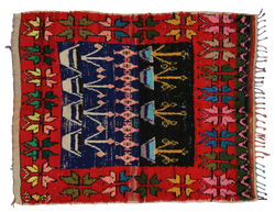 4'10" x 6' Vintage Moroccan Rug