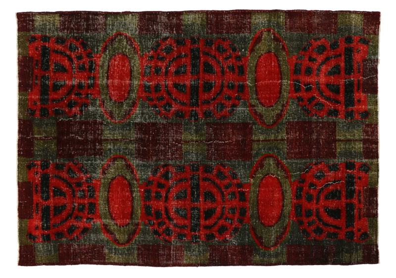 7'3" x 9'10" Zeki Muren Vintage Sivas Rug