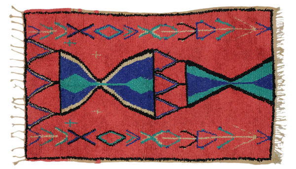 3'9" x 6' Vintage Moroccan Rug