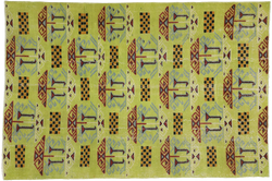 6'4" x 9'5" Zeki Muren Vintage Sivas Rug