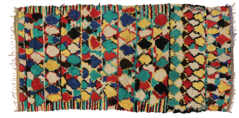 4'8" x 9'1" Vintage Moroccan Rug