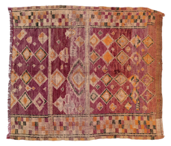 5'5" x 5'10" Vintage Moroccan Rug