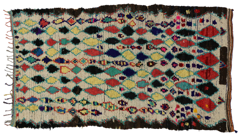 4'11" x 8'3" Vintage Moroccan Rug