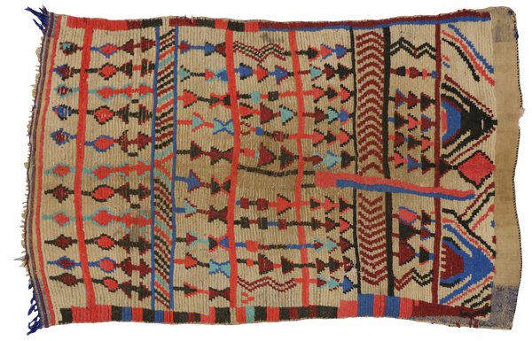 4'7" x 6'9" Vintage Moroccan Rug