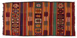 6'3" x 13'3" Vintage Moroccan Kilim