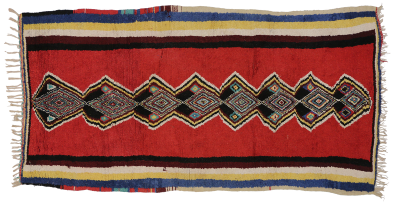 5' x 9'4" Vintage Moroccan Rug