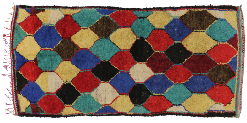 4 x 9 Vintage Moroccan Rug