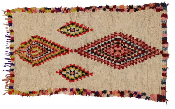 4' x 6'8" Vintage Moroccan Rug