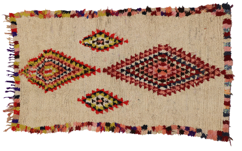 4' x 6'8" Vintage Moroccan Rug