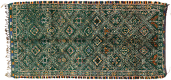 6'5" x 12'6" Vintage Moroccan Rug