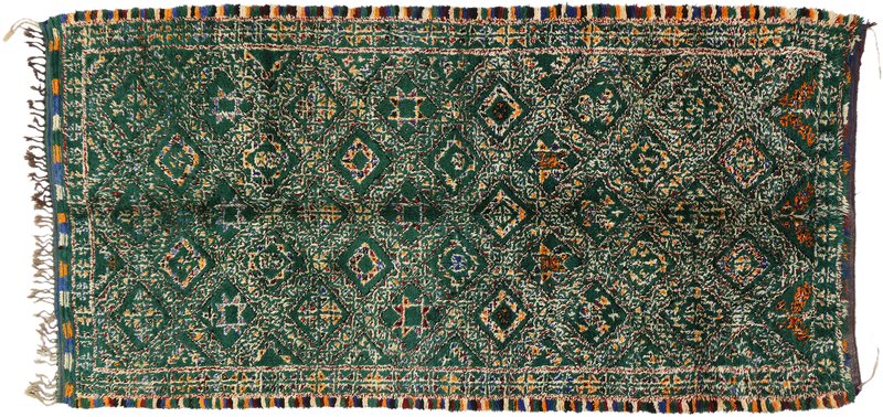 6'5" x 12'6" Vintage Moroccan Rug