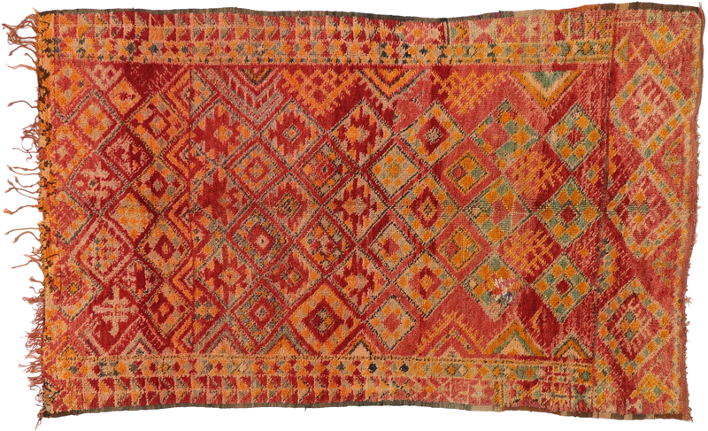 5'9" x 9'7" Vintage Moroccan Rug