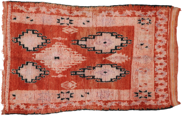 5'4" x 8'6" Vintage Moroccan Rug