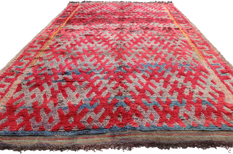 6'8" x 11' Vintage Moroccan Rug