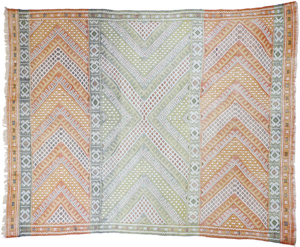 7'10" x 10' Vintage Kilim Rug
