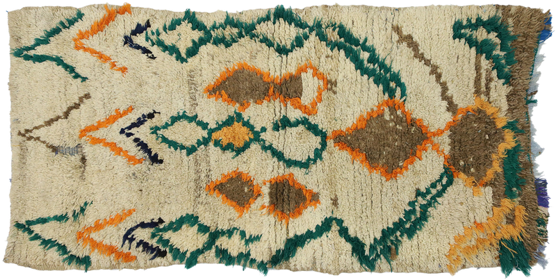 2'5" x 4'10" Vintage Moroccan Rug