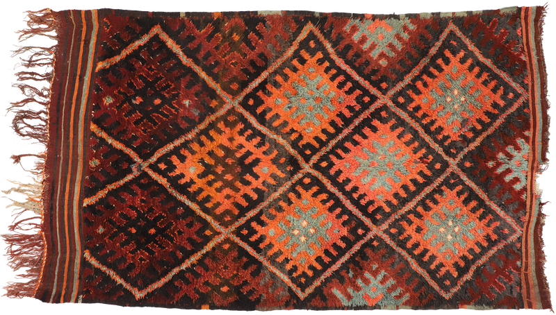 6'6" x 10'8" Vintage Moroccan Rug