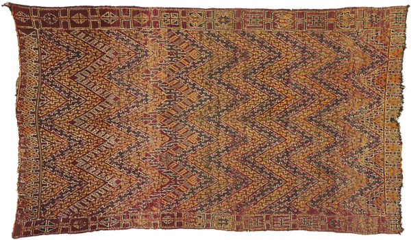 6'2" x 10'7" Vintage Moroccan Rug
